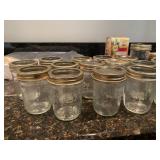 51 Glass caning Jars Various Makers