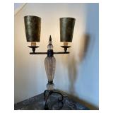 Metal and Glass Lamp