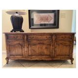 Solid Wood Three Drawer Buffet
