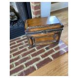 Pair of Small Decorative Wooden Chests