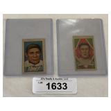 Two 1912 T202 Meyers/Delahanty Baseball Cards