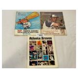 (3) Atlanta Braves Illustrated/Scorecards