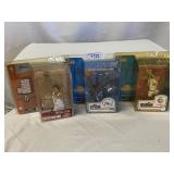 (3) NBA Legends Figures