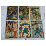 (6) Vintage Superman Comic Books