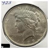 1923 PEACE SILVER DOLLAR