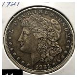 1921 MORGAN SILVER DOLLAR