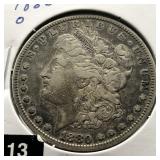 1880-O MORGAN SILVER DOLLAR