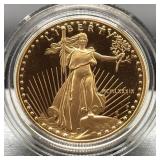 1989-W GOLD PROOF EAGLE $25 - 1/2 OZ