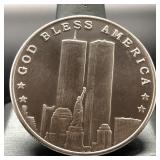 TWIN TOWERS SILVER ROUND - 1 OZ