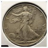1937 WALKING HALF - SILVER