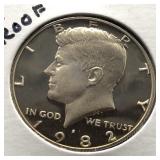 1982-S PROOF DCAM KENNEDY