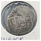 1654 SHIPWRECK COIN FROM POTOSI MINT BOLIVIA