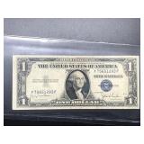 1935-D SILVER CERTIFICATE - BLUE SEAL - CRISP E673