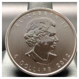 2012 CANADA SILVER 1 OZ
