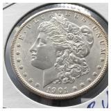 1901-O MORGAN - BU - DEEP MIRROR PROOF LIKE