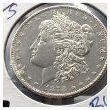 1878-S MORGAN - BU - DEEP MIRROR PROOF LIKE