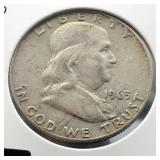 1963 - D FRANKLIN HALF DOLLAR SILVER