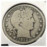 1912 - BARBER HALF DOLLAR