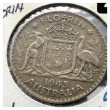 1943 - AUSTRALIA SILVER FLORIN
