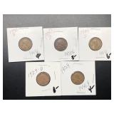 1929,1929 D,1929 S,1930 D, 1930 S CENTS