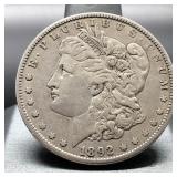 1892 O MORGAN DOLLAR - SEMI-KEY DATE