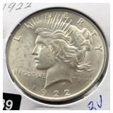 1922 PEACE DOLLAR - BU