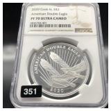 2020 COOK ISLAND DOUBLE EAGLE NGC PF70 1/2 OZ SILV