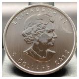 2012 CANADA SILVER 1 OZ