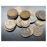 Indian cents (#25) mixed