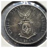 1944 D PHILLIPINES 10 CENTAVOS