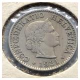 1931 SWITZERLAND NICKEL