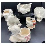 Collection of Vintage McCoy Planters & More