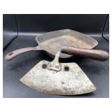 Griswold Cast Iron Skillet & Primitive Chopper