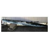 Hand Painted 2 person Saw and Bird House