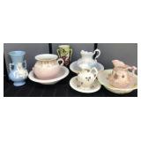 Collection of Vintage Pitchers/Bowls & Vase