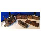 Antique Wood Hand Planes - Plow, Molding & Block