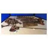 Heavy iron Anvil, Branding Iron & More