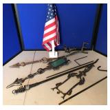 Wind Vane Parts, Iron Poker & Flag