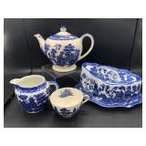 Blue Willow, Transferware, English Willow