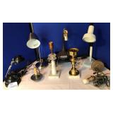 Variety of Lamps - Antique, Vintage & New