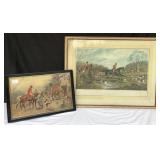 Pair of Fox Hunt Artwork