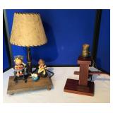 Vintage Wood Lamps