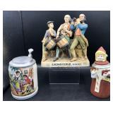 Vintage Decanter & Steins