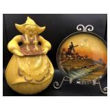 Redwing Pottery Yellow Dutch Girl Cookie Jar