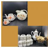 Vintage Canisters/Spice Jars, Jewel Tea Pitcher