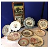 Collector Plates & Mirrored Print