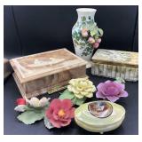 Capidomonte Flowers/Jewelry Boxes & more