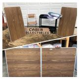 Tables, Chair, Metal Cart, Sign and Lumber