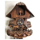 Antique Cuckoo Clock w/Man, Horse Plow