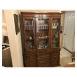 2 Piece Pecan China Cabinet by Lenoir House Broyhi